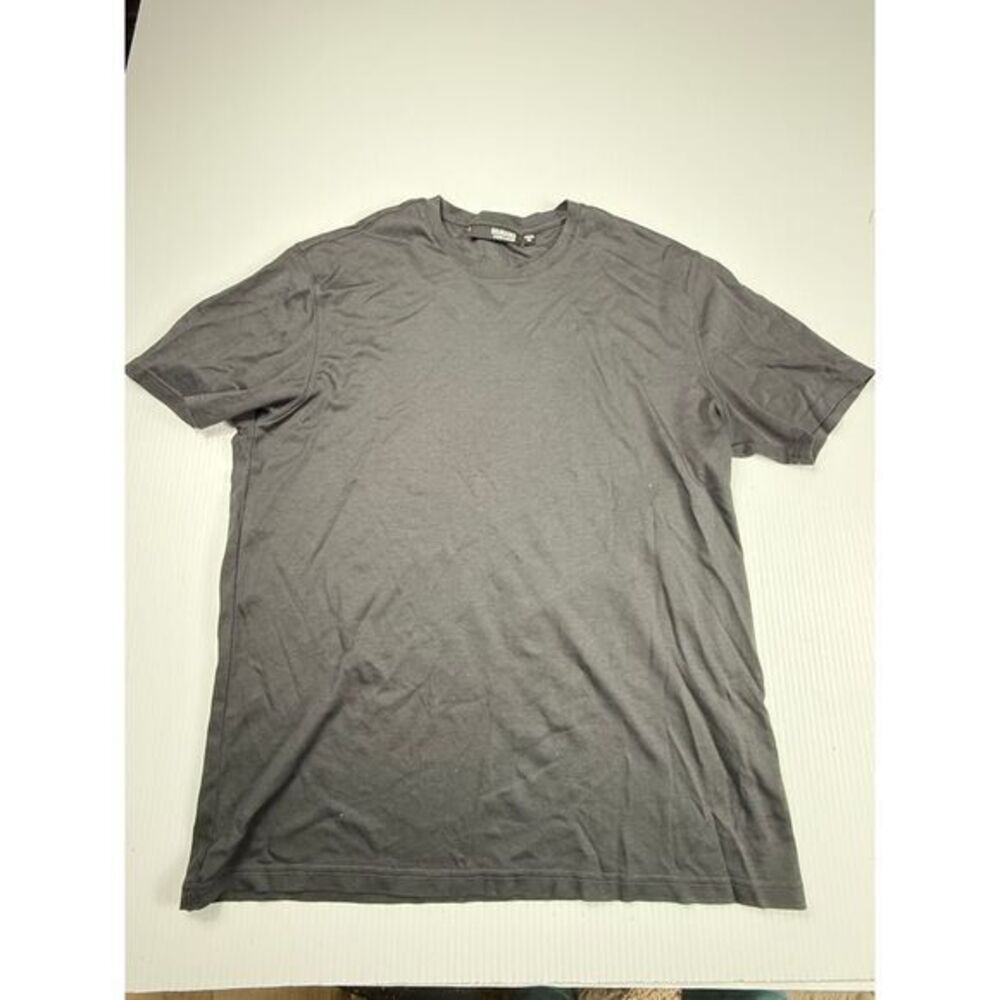 Murano Liquid Luxury Basic Gray T-Shirt Casual Cotton Crew Neck Classic‎ Tee M